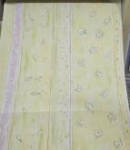 Sárga - rózsaszín vidám papírtapéta