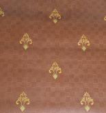 Olasz bordó tapéta arany liliom mintával